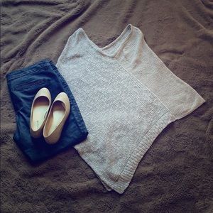 Indigenous Grey Lightweight Poncho